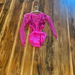 Pink jazz dance costume